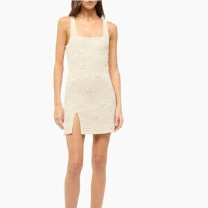 BRIDAL Staud Le Sable Floral Beaded Minidress